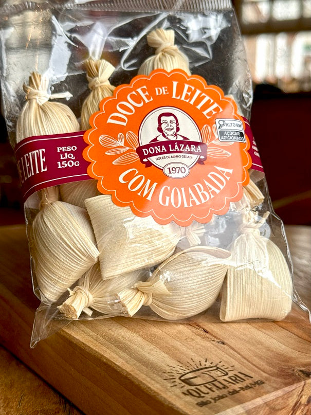 Bala na Palha - Doce de Leite com Goiabada - Dona Lázara