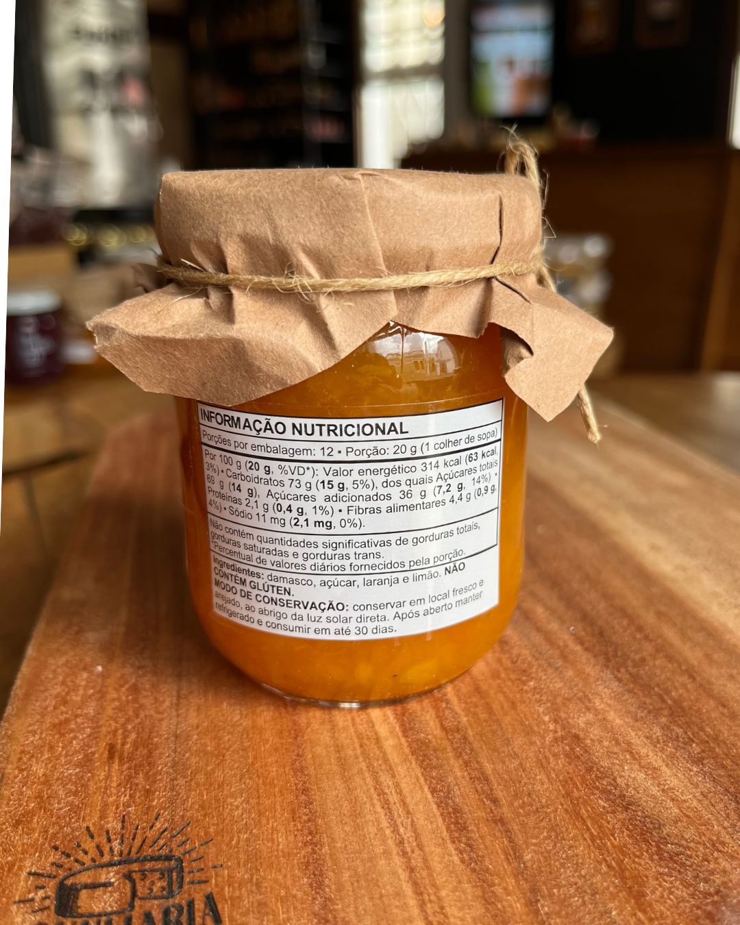 Geleia Artesanal de Damasco - Me Lambuzei