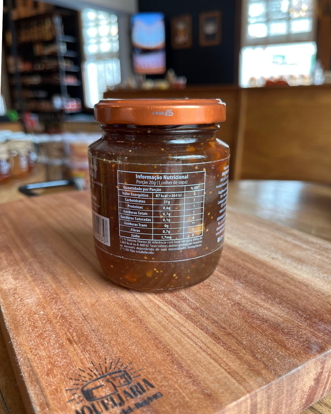 Geleia Artesanal de Figo com Nozes - Dolce Frutteto