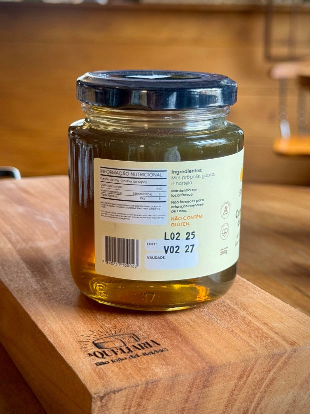 Mel Florada de Eucalipto Composto - Própolis, Guaco e Hortelã - Apiário Seja Luz