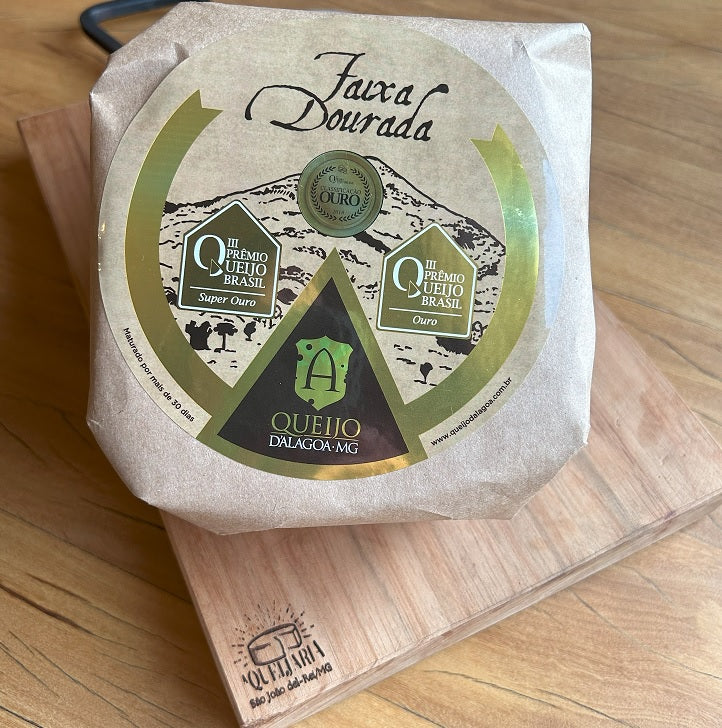 Queijo Artesanal Alagoa Faixa Dourada - Mantiqueira