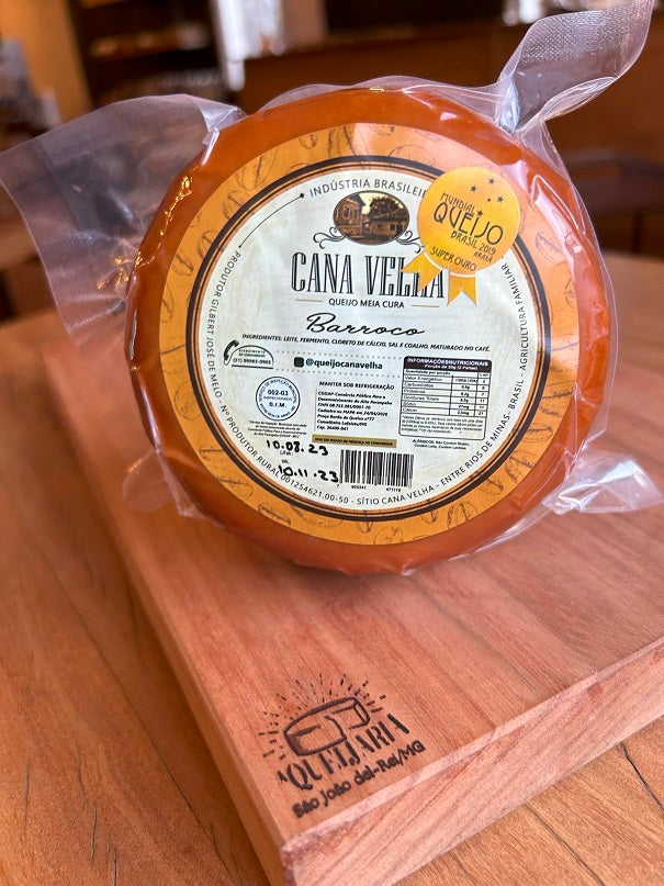 Queijo Cana Velha Barroco - Meia Cura - Maturado no Café