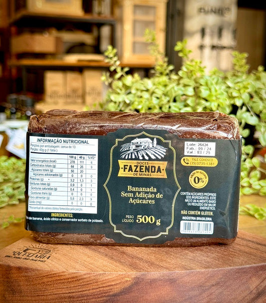 Bananada - Fazenda de Minas - Sem Adição de Açúcar