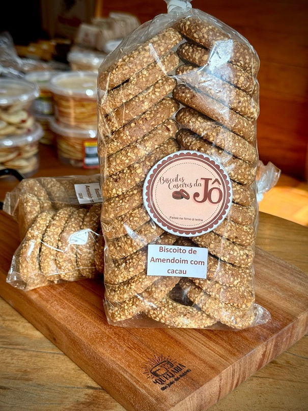 Biscoito da Jô - Rosquinha de Cacau e Amendoim