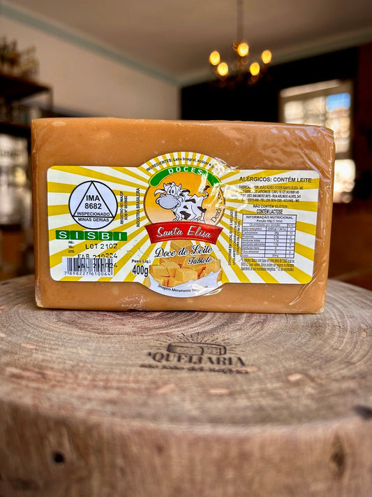Doce de Leite em Tablete - Santa Elisa - Barra