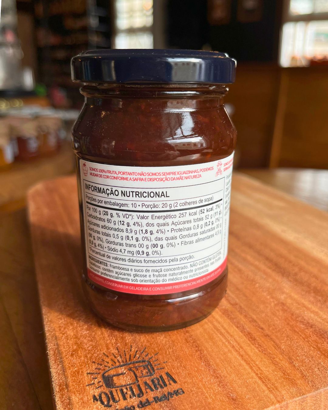 Geleia Artesanal de Framboesa - Myberries - Sem Adição de Açúcar