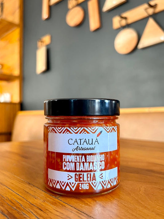 Geleia Artesanal de Pimenta Biquinho com Damasco - Catauá