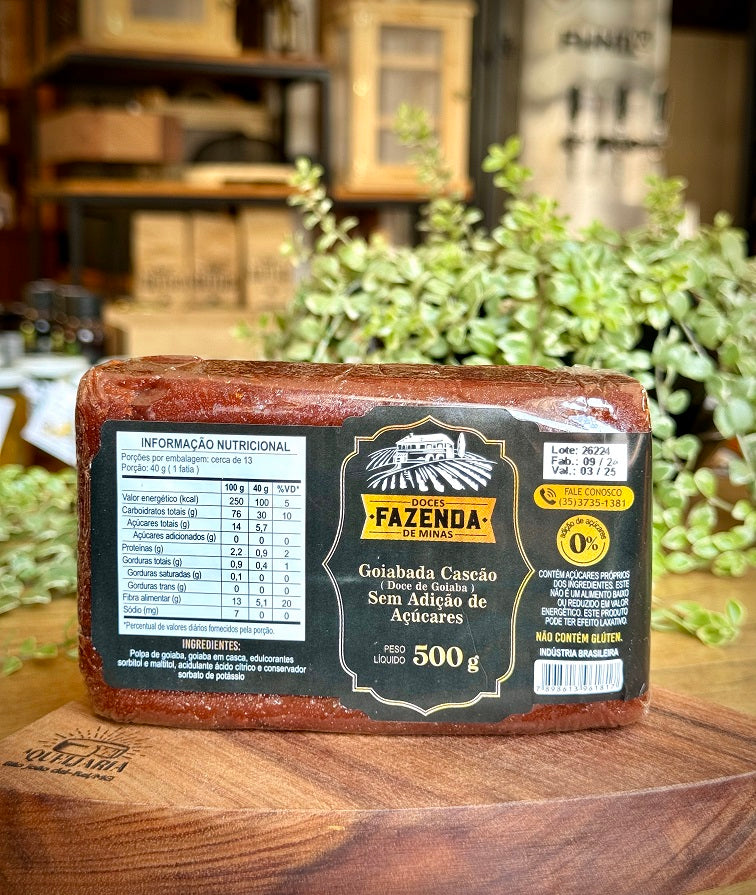 Goiabada - Fazenda de Minas - Sem Adição de Açúcar