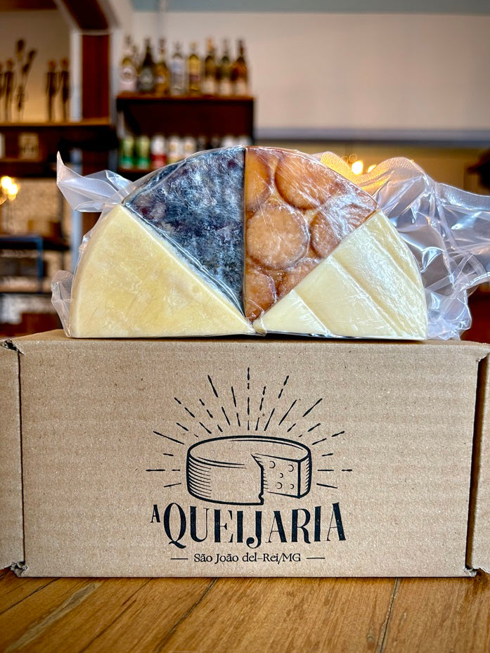 Kit 4 Queijos d'Alagoa - Tradicional - Faixa Dourada - Fumacê - Rubi