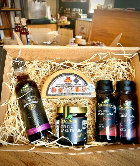 Kit Jabuticaba Sabarabuçu - Queijo Taroco - Geleia - 2 Molhos - Licor