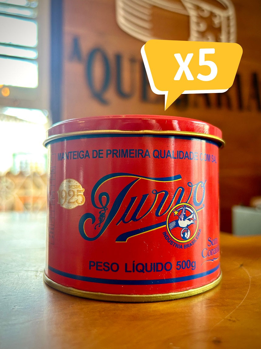 Manteiga Artesanal Turvo - KIT 5 Latas 500g
