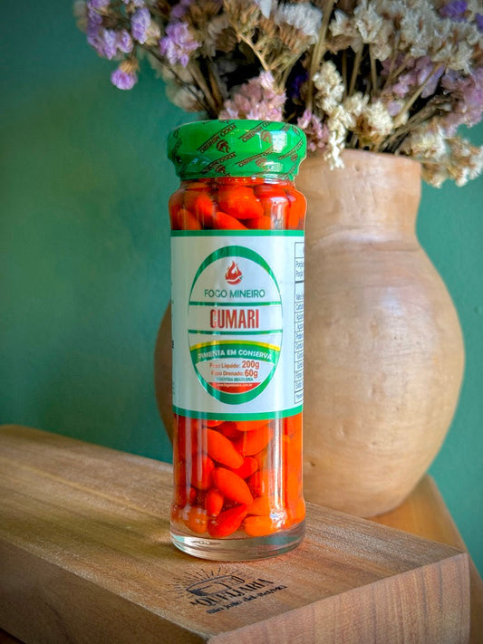 Pimenta Cumari Vermelha em Conserva - Fogo Mineiro