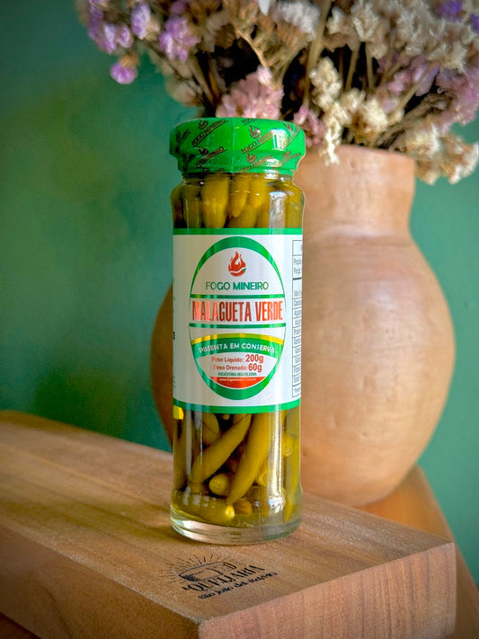 Pimenta Malagueta Verde em Conserva - Fogo Mineiro